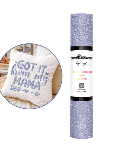 Angel Blue Glitter Puff HTV - Teckwrap