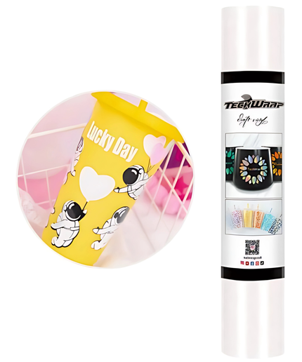 White Shimmer Adhesive Vinyl 1.5m x 30cm - Teckwrap