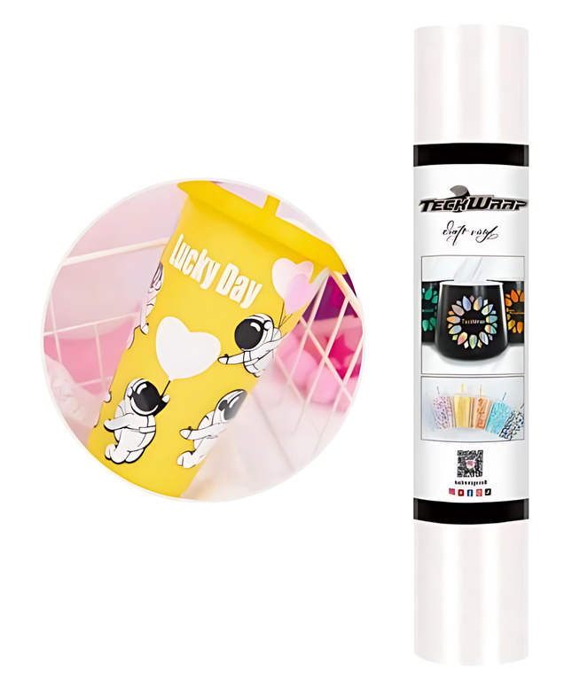 White Shimmer Adhesive Vinyl 1.5m x 30cm - Teckwrap