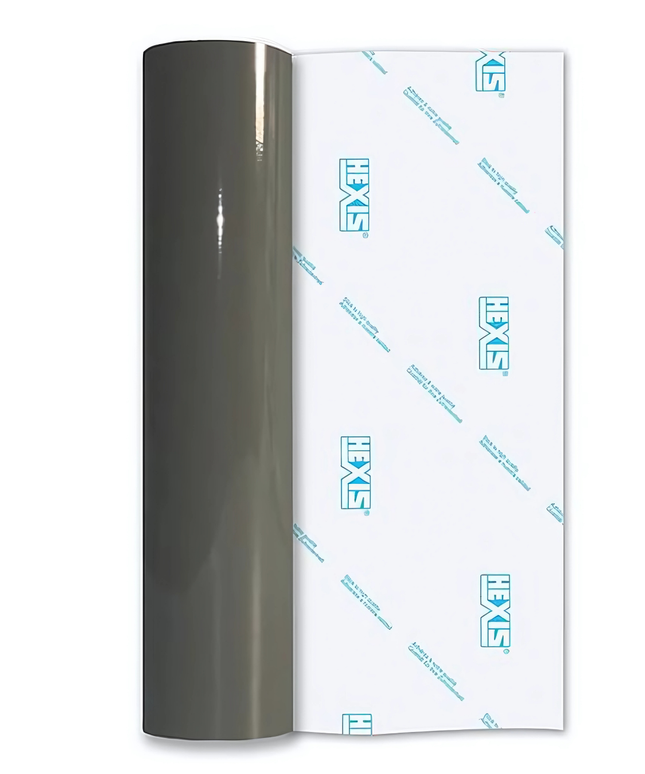 Dark Grey Economy Gloss Permanent Vinyl - Hexis
