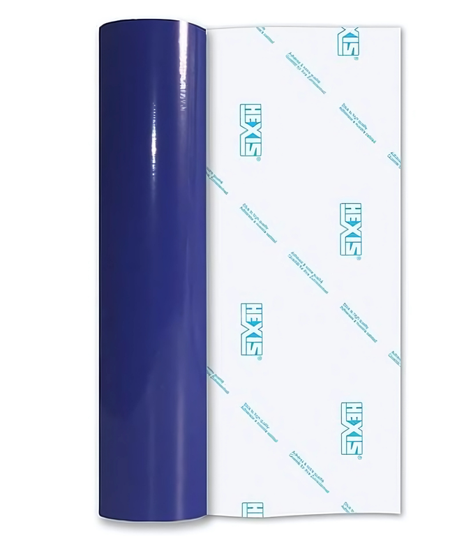 Reflex Blue Economy Gloss Permanent Vinyl - Hexis