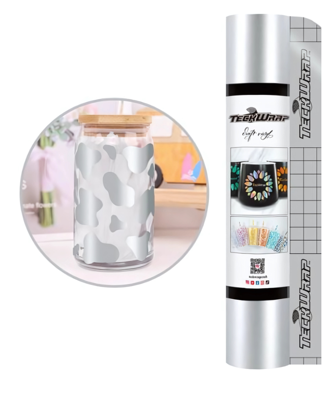 Glossy Grey 001 Economy Series Craft Adhesive Vinyl 1.5m x 30cm  - Teckwrap