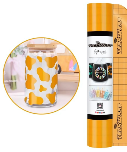 Glossy Sunflower 001 Economy Series Craft Adhesive Vinyl 1.5m x 30cm  - Teckwrap