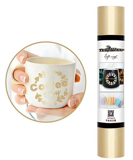 Gold Shimmer Adhesive Vinyl 1.5m x 30cm - Teckwrap