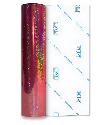 Rose Gold Holo Glitter Permanent Vinyl - Hexis
