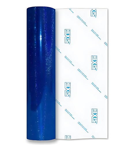 Royal Blue Holo Glitter Gloss  Permanent Vinyl - Hexis