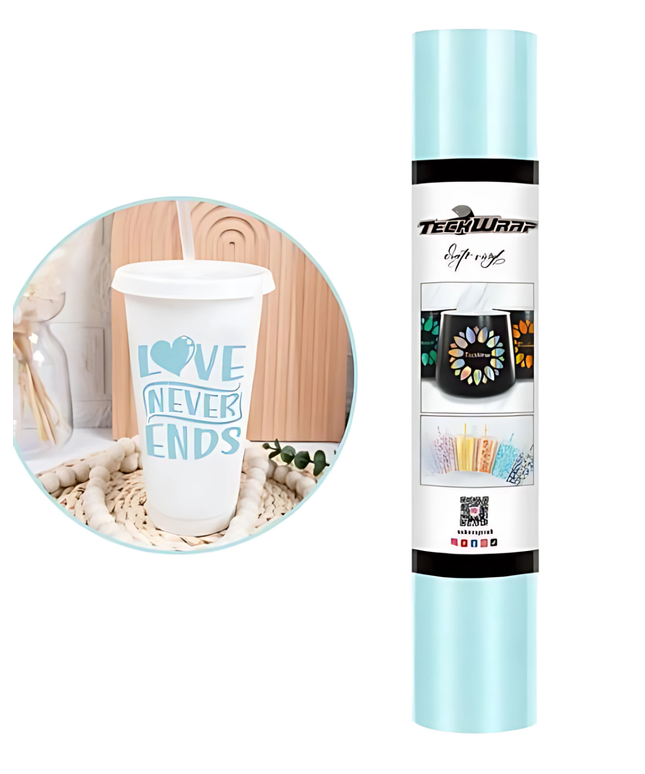 Lake Blue Shimmer Adhesive Vinyl 1.5m x 30cm - Teckwrap
