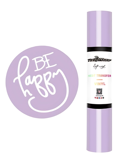 Lilac Coloured Heat Transfer Vinyl (HTV) 1.5m x 30cm - Teckwrap