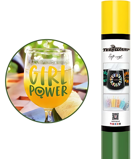 Neon Yellow Green Cold Colour Change Adhesive Vinyl 1.5m x 30cm - Teckwrap
