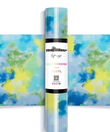 Ocean Colourful Splash HTV 1.5m x 25cm - Teckwrap