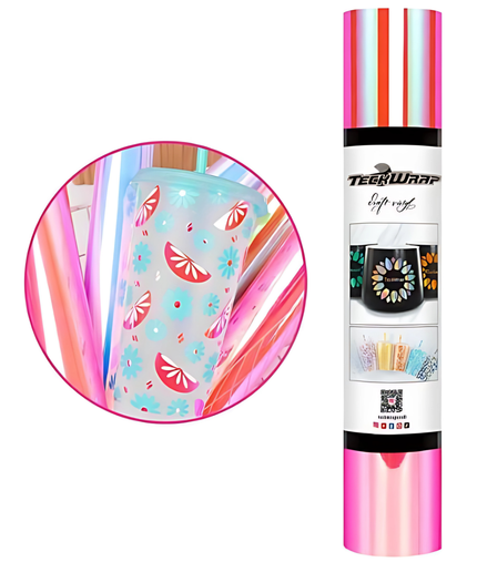 Hot Pink Opal Adhesive 1.5m x 30cm - Teckwrap