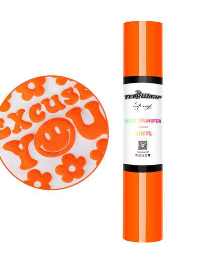 Pastel Orange Puff HTV - Teckwrap