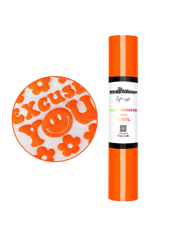 Pastel Orange Puff HTV - Teckwrap