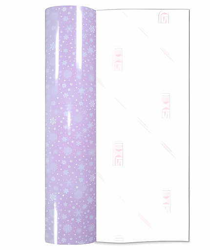 Pink Snowflake Pattern Permanent Vinyl - Hexis