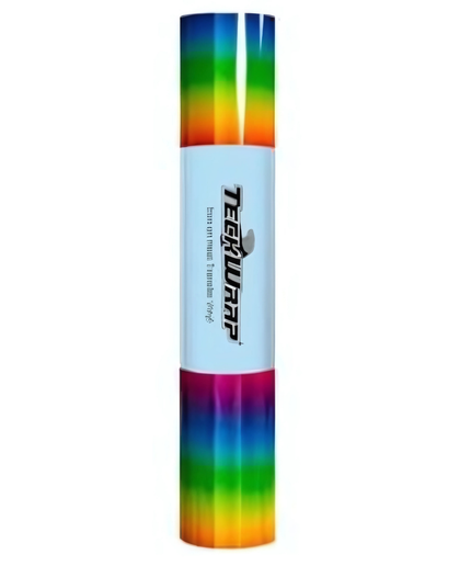 Rainbow Stripes HTV 1.5m x 30cm - Teckwrap