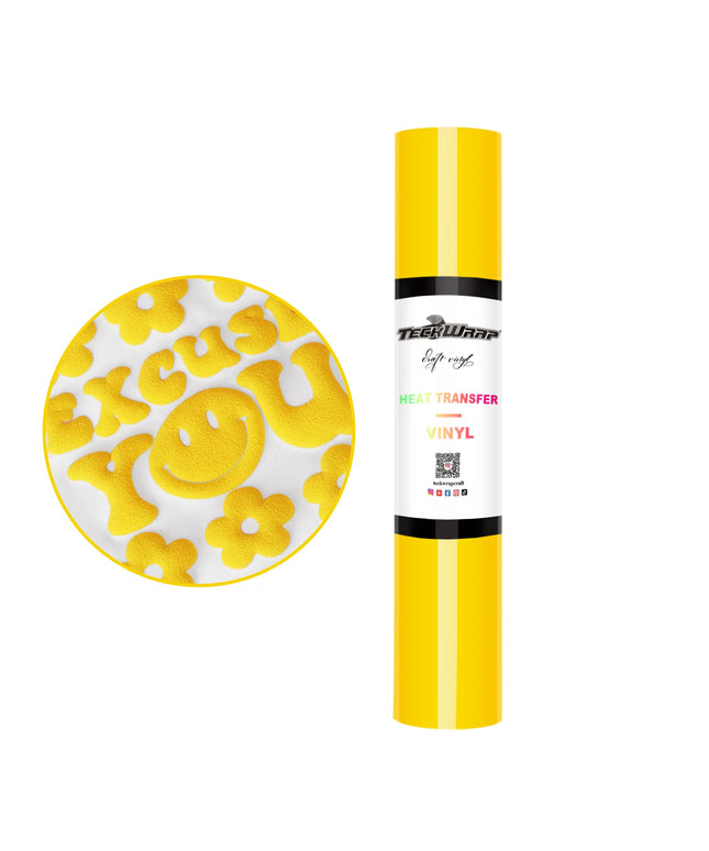 Pastel Yellow Puff HTV - Teckwrap