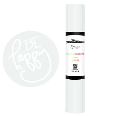 White Coloured Heat Transfer Vinyl (HTV) 1.5m x 30cm - Teckwrap