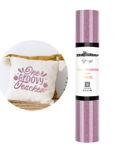 Pink Purple Sparkle HTV 1.5m x 25cm - Teckwrap